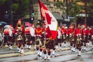 une fête au canada