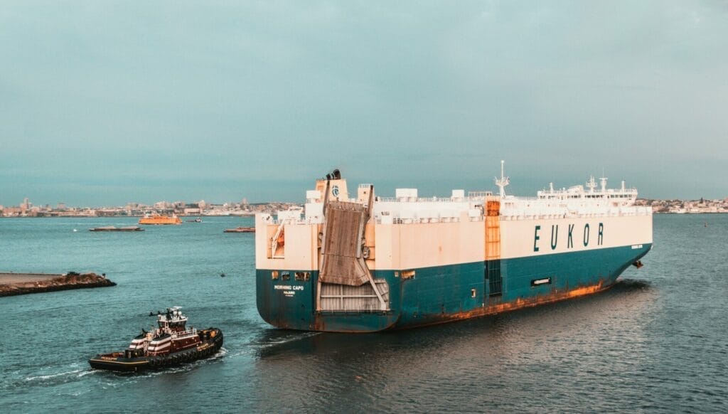 bateau de voiture pour le sénégal